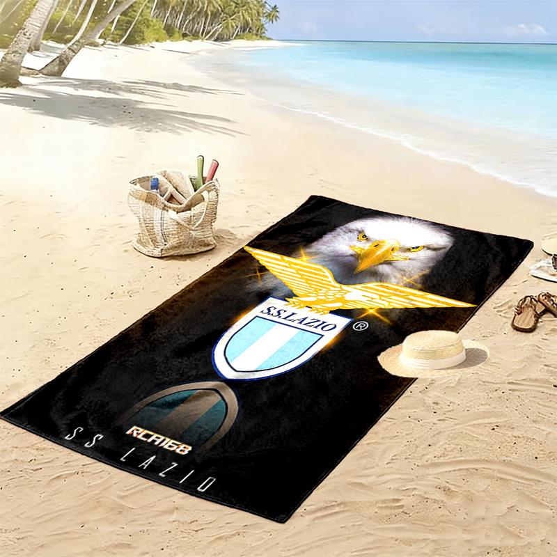 SS Lazio Print Beach Towel, Large Soft Quick Dry Towel for Beach Camping Swimming