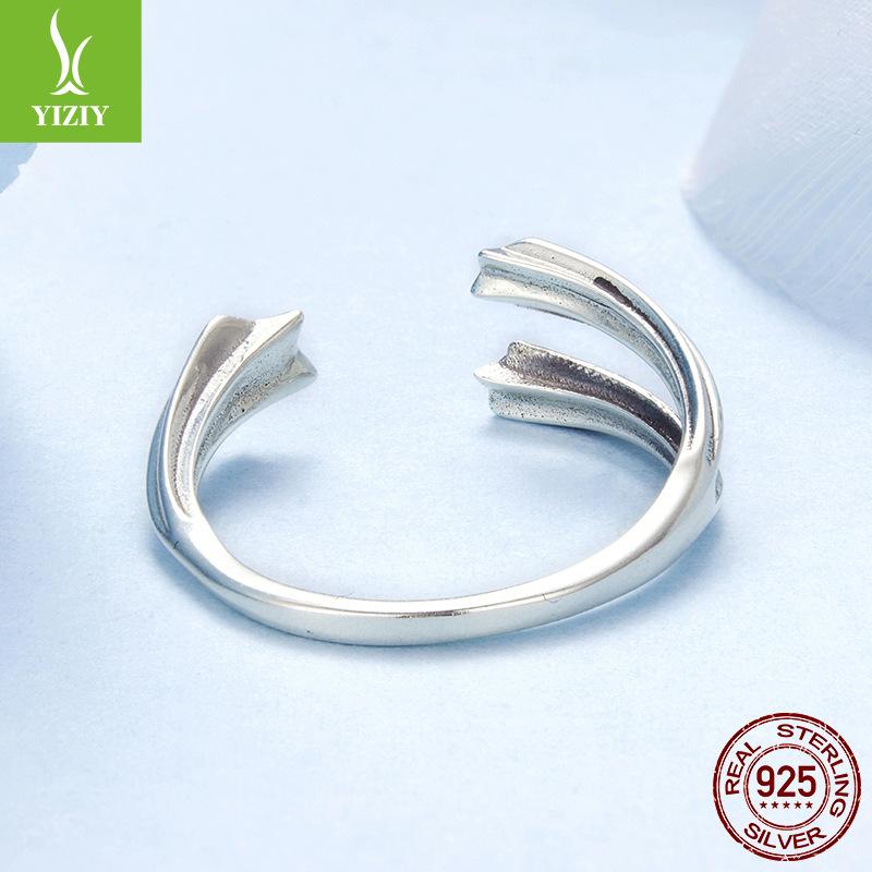 New Star Open Ring 925 Sterling Silver Plain Ring Ring