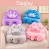 Coussin de siège pour bébé avec housse en peluche courte pour l'aide à l'assise