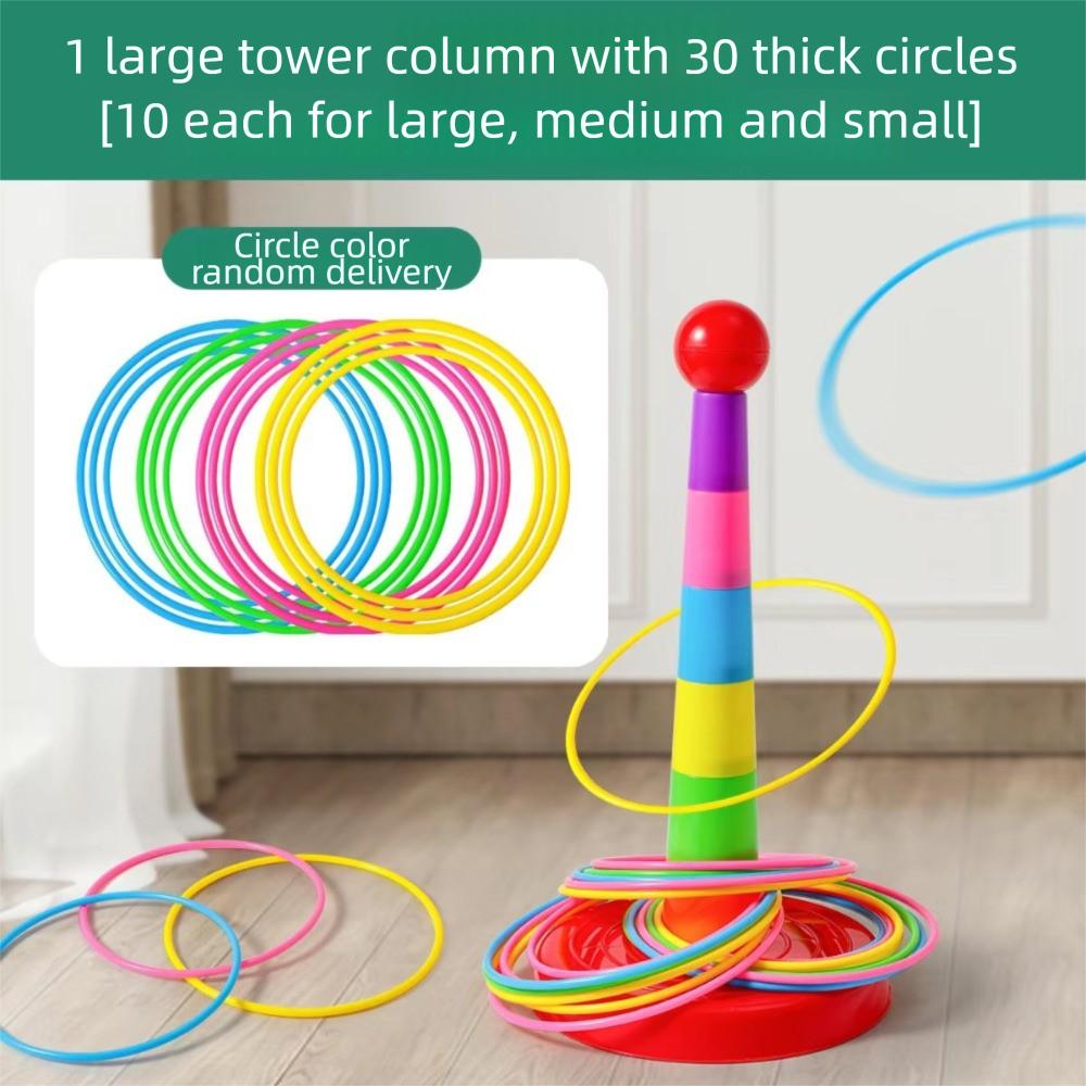 Early Education Throw Circle Game Interactive Hoop Ring Toss Toys New Ferrule Stacked Toys  Gifts