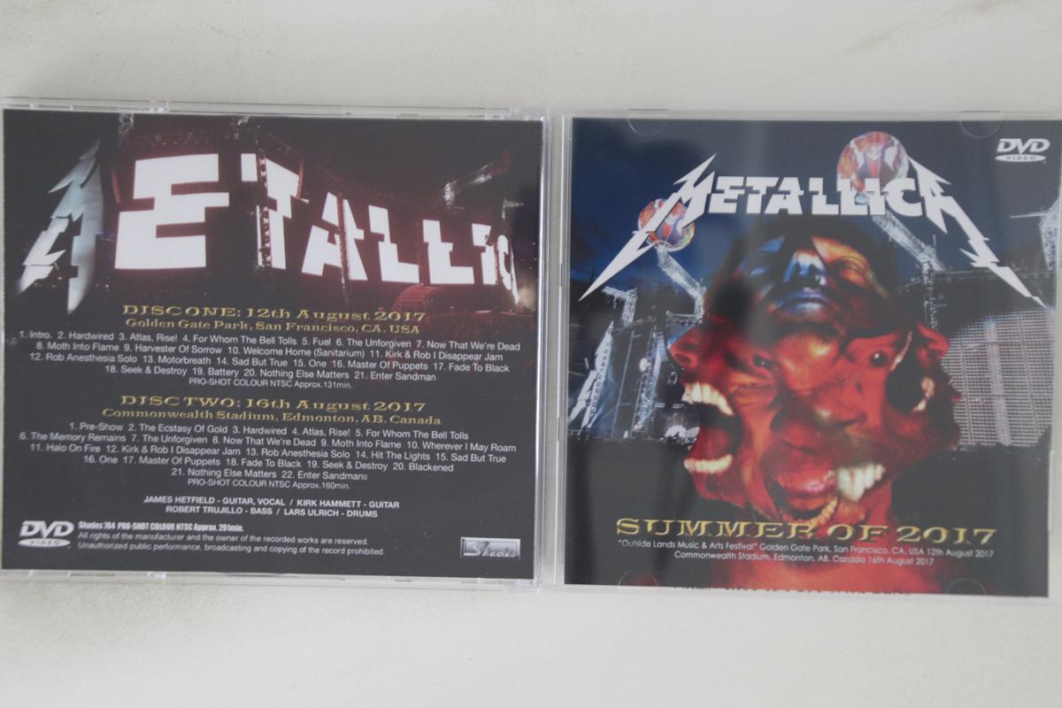 

DVD MATALLICA - Summer Of 2017 SHADES784 SHADES Unknown Metal Used