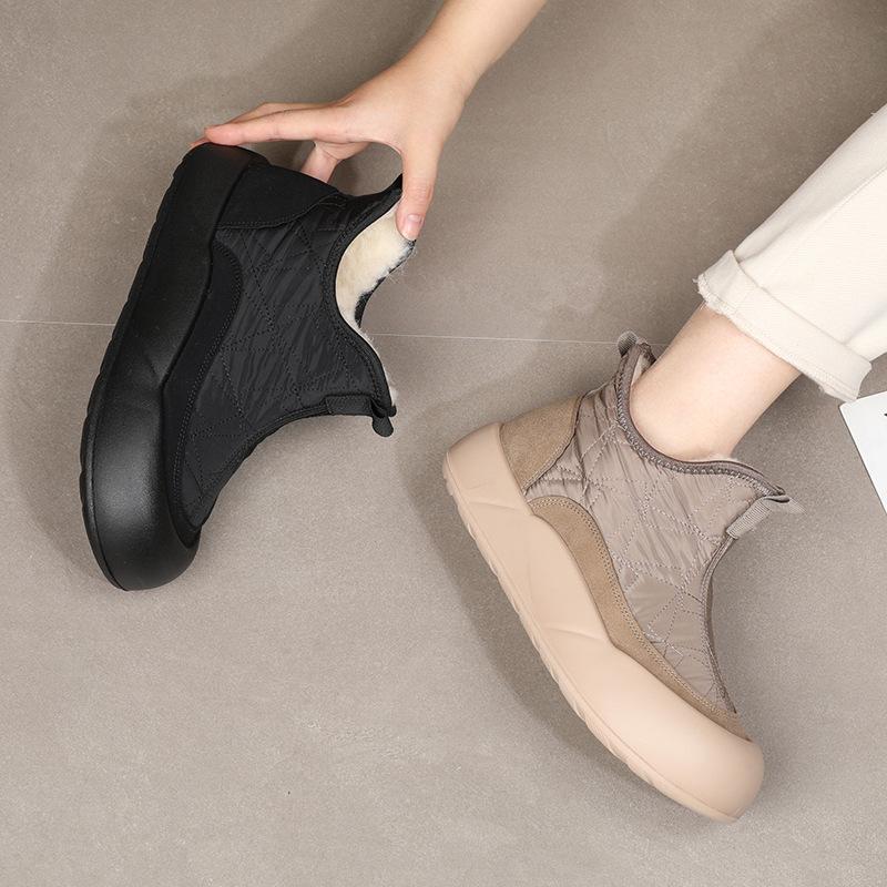 Women's Winter Warm Chunky Platform Snow Boots Non-Slip Water Resistant Ankle Booties Shoes Comfortable Faux Fur Lining Walking Short Boots for Women