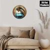 Vintage Water Goddess Round Metal Wall Art Home Decor