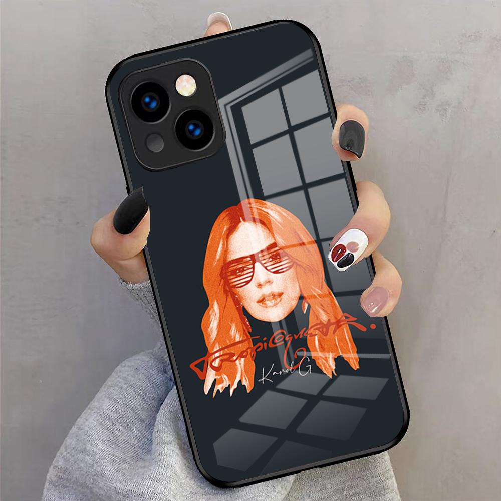 K-karol-G-Tropicoqueta Handyhülle Für IPhone 17 Pro Max 16 15 14 Pro Max 13 11 X Xs Xr 8 7Plus Glasabdeckung