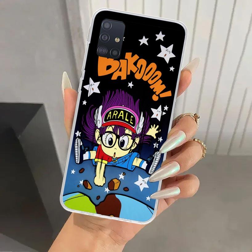 Dr Slump Arale Anime Phone Case for Samsung Galaxy A52 A32 A22 A12 A02S A50S A30S A10S Note 20 Ultra 10 Plus S10 A31 A20 A71 A72