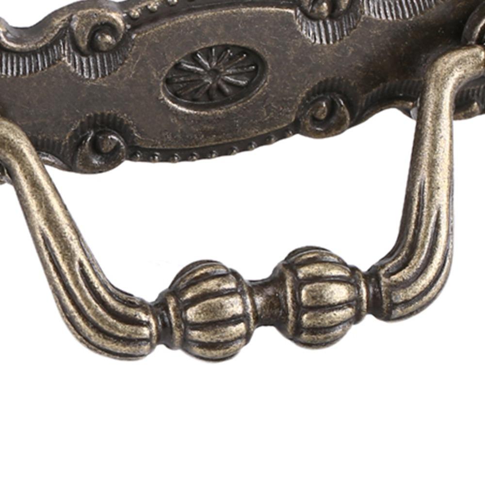 4pcs Zinc Alloy Cabinet Handles 10.5*2cm Door Handles Vintage Drawer Pulls Home