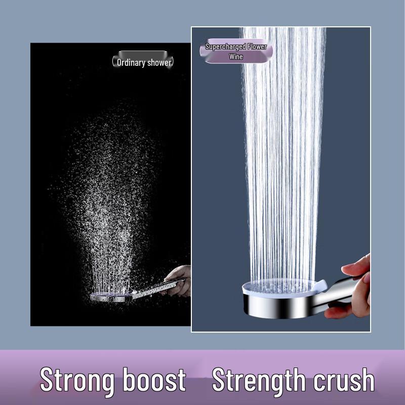 Pressurized Multifunction Handheld Shower Head