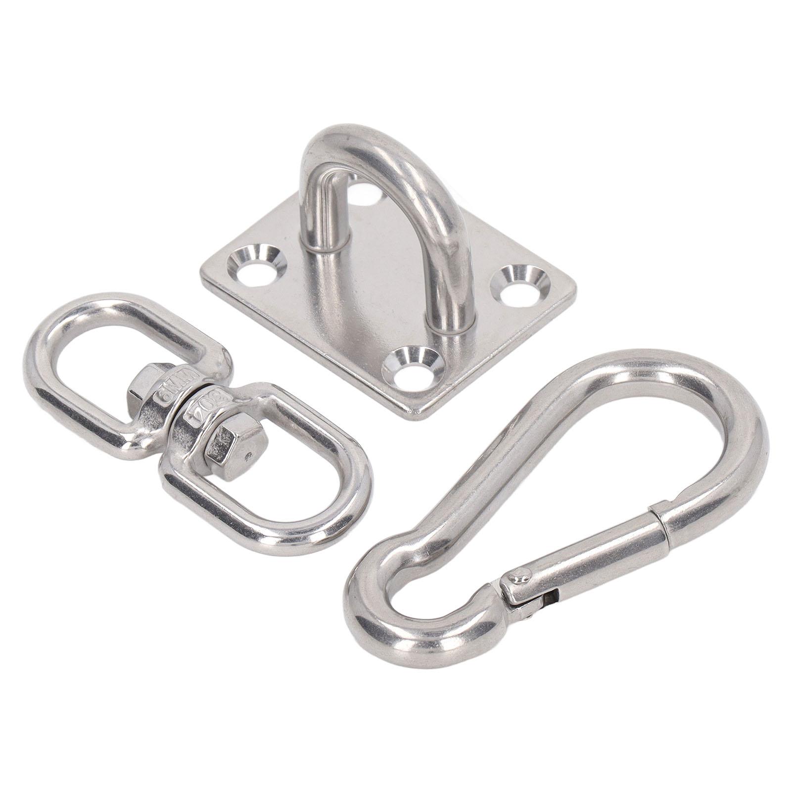 7pcs Sunshade Hardware Kit Stainless Steel Waterproof Sun Shade Sail Fixing Hook Accessories for Garden