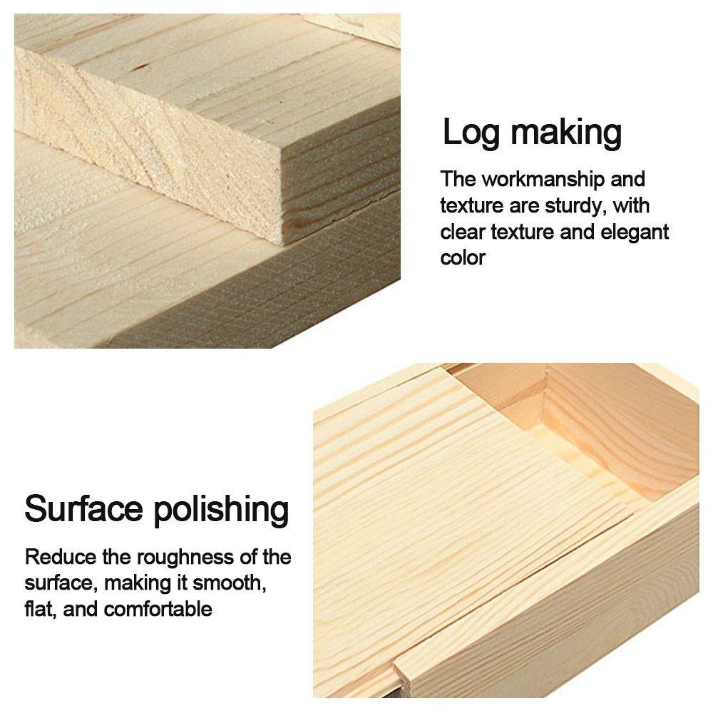 Wood Storage Box Natural Beads Container Card Keeper Jewelry Organizer Case Home Decoration