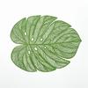 4pcs Green Leaf Shaped Vinyl Meal Mat Suitable For Dining Table Plastic Green Meal Mat Suitable For Wedding Annual Table Decoration Mat