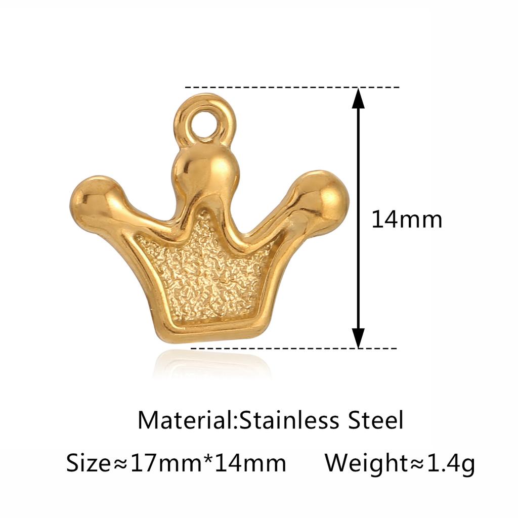 3PCS Cute Tulip Flower/Bow/Four Leaf Clover Charms for Jewelry Making Stainless Steel Star Pendant DIY Bracelet Necklace Earring
