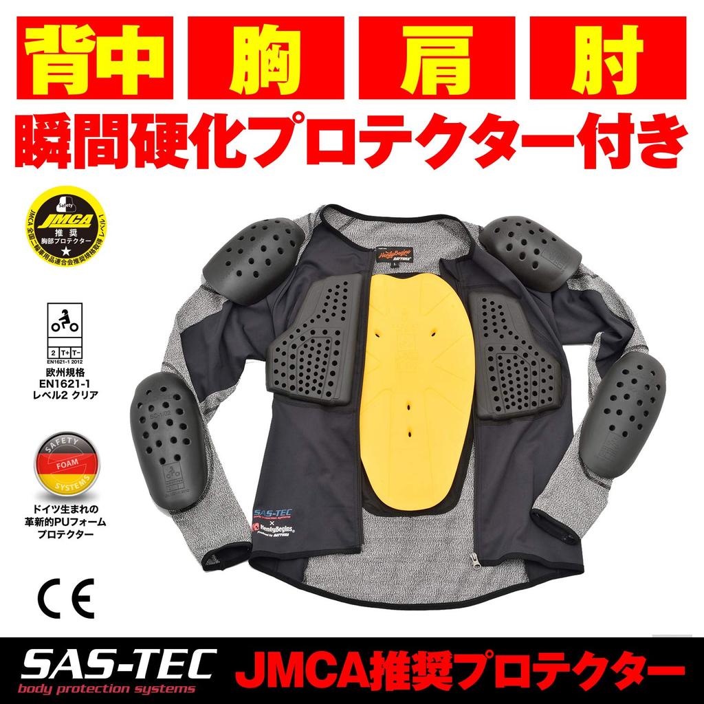 Daytona Motorcycle Protective CE JMCA Size 18797 Innerwear, Standard, Recommended, Instant-Cure, Cut-Resistant (HPPE)/Stretch Fabric, HBP-018, Gray,