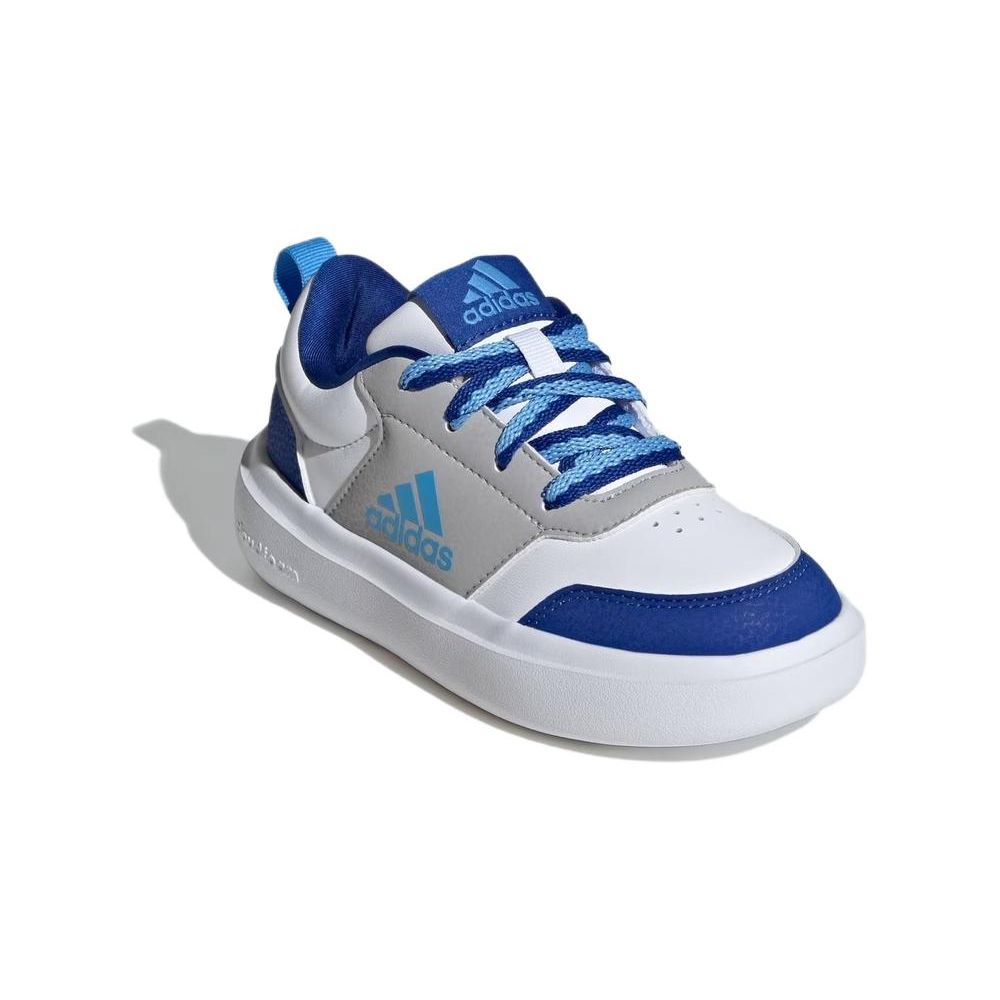 Adidas Park St Synthetic Leather Anti-Kick Wear-Resistant Low-Top Kids Skate Shoes Kids Skate Shoes Blue White Gray ID7930