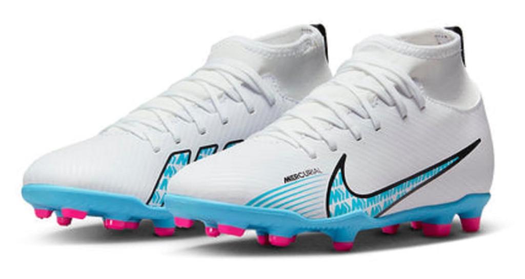 Nike SUPERFLY 9 Club DJ5961 Blue FG/MG (Size 27.5cm) White/Baltic