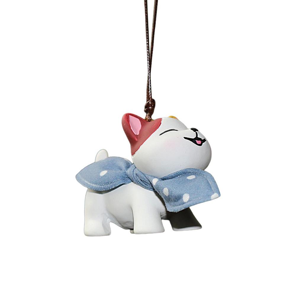 

Креативный автомобильный кулон Lucky Cat для женщин, подвесное зеркало заднего вида, автомобильные украшения, шнурок, аксессуары для салона автомобиля белый