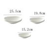 High-end Ceramic Western Food Pasta Plate Creative White Oval Salad Bowl 10 Inches Thick Edge Dessert Plate Restaurant Tableware