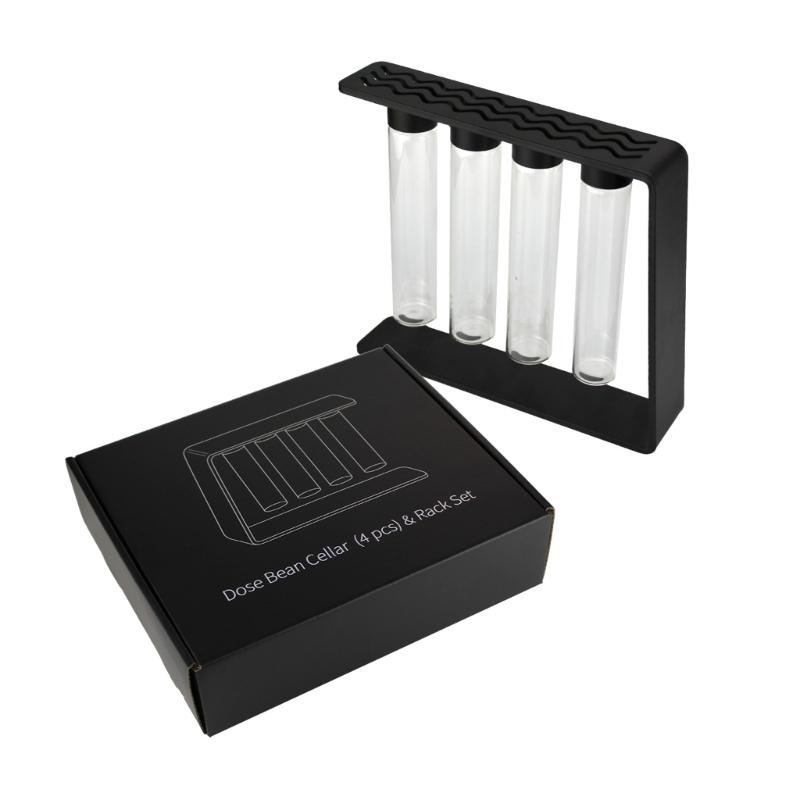 Magnetic Coffee Bean Dispenser Coffee Bean Bottles Glass Test Tube Display Stand Sealing Coffee Bean Containers