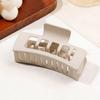 Square Plastic Hair Claw Clip For Women Secure Grip Lightweight Hair Accessory Hairpin For Comfort And Styling