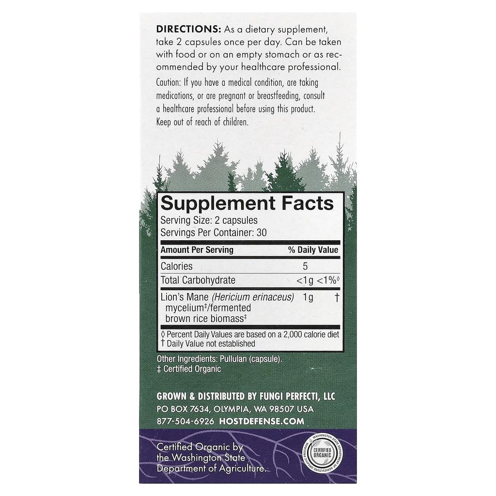 Mushrooms™, Deer Antler Mushroom, 60 Capsules (0.5G per Capsule)