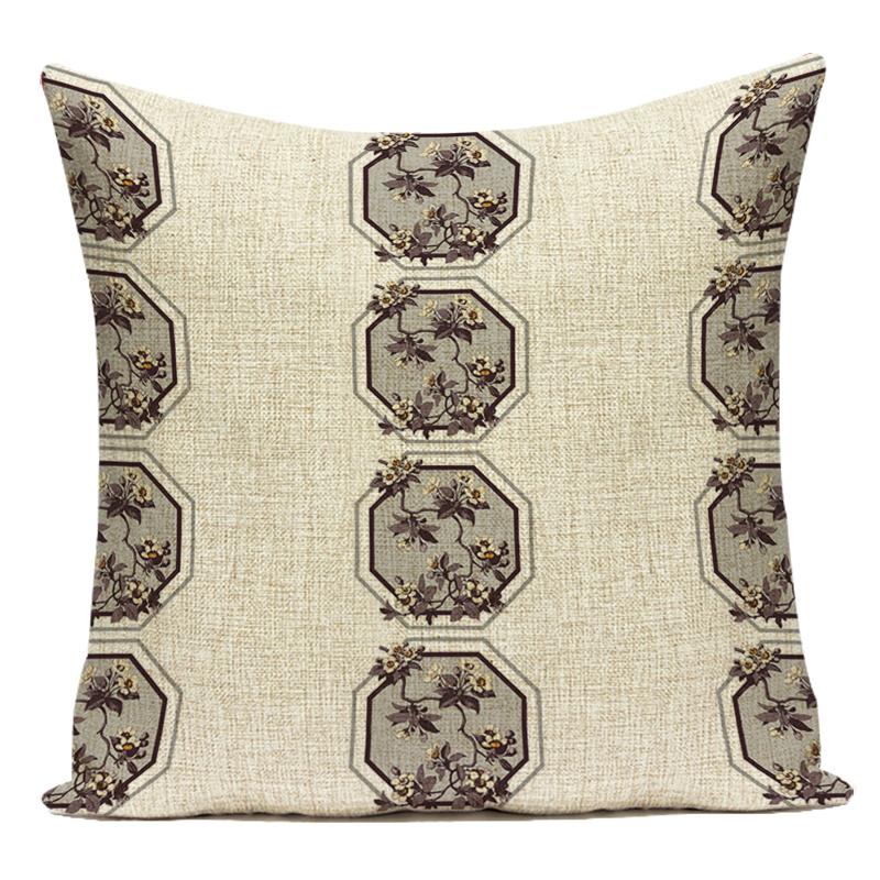 Polyester Cojines Decorativos Para Sofa Farmhouse Decor Flower Floral Pillow Cover Decorative Cushion Cover For Living Room