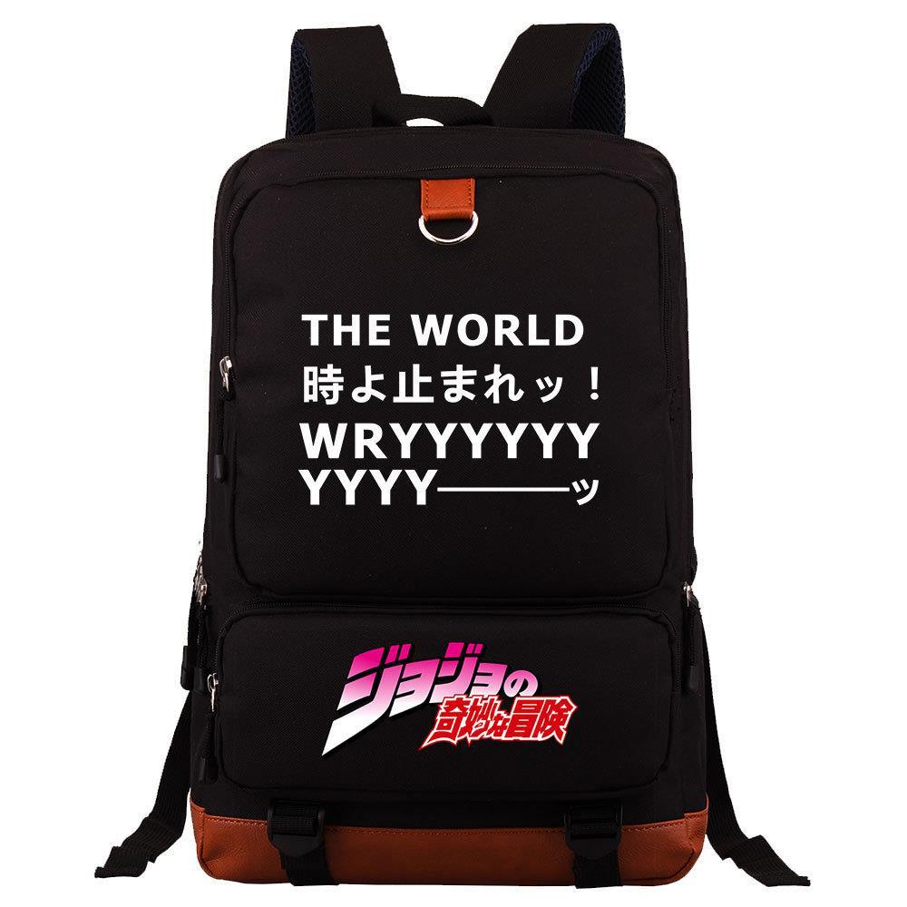 

Oo S Fantastic Adventure Peripheral Riman Backpack Anime School Bag Large Capacity Computer Bag Jojo s bizarre adventure