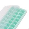 Ice Cube Tray Press Trays for Freezer Chocolate Chilled Drinks Juice 24 Grids pink
