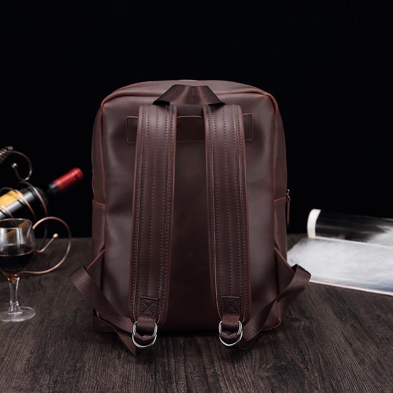 Herr Koreansk Mode Ryggsäck Retro Casual Datorryggsäck Student Skolväska Resväska