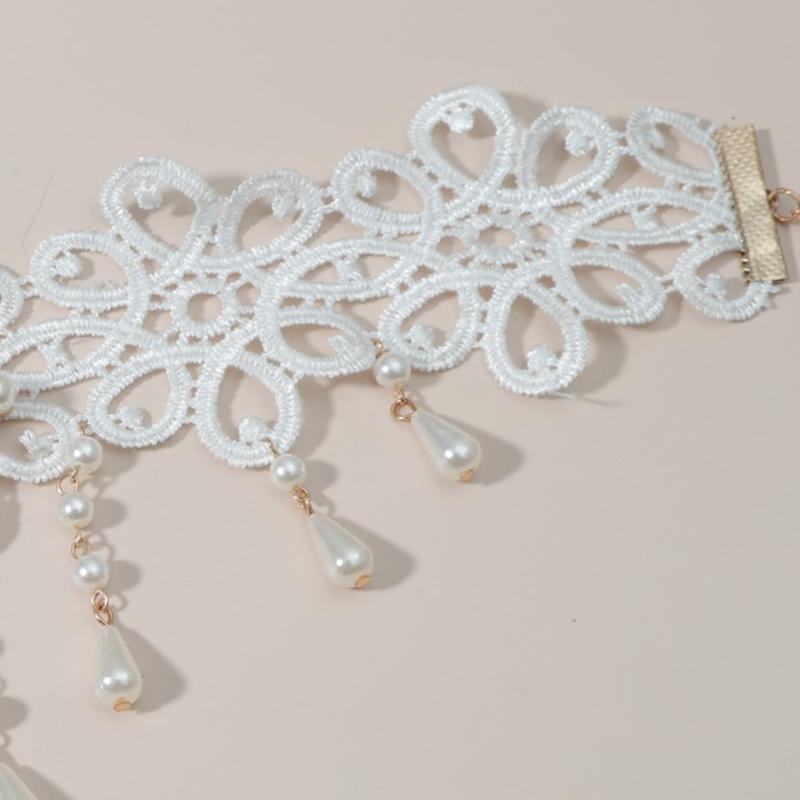 1Pc Vintage Lace Choker Necklace For Women Accessories Gothic Jewelry Collar