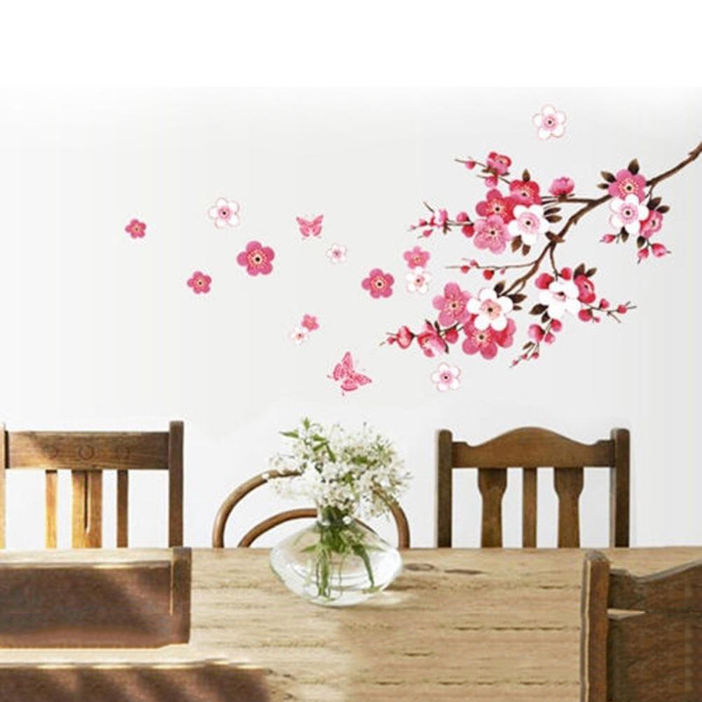Flowers Removable Wall Stickers Decal Art Vinyl Flower Mural Home Room Decor Diy  Sale