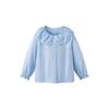 Minibala Girls' Pure Cotton Lapel Shirt