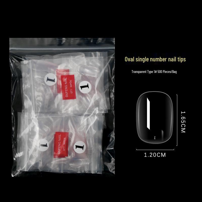 

Овальные типсы для нейл-арта: Варианты одиночных номеров #1-4, 500 штук