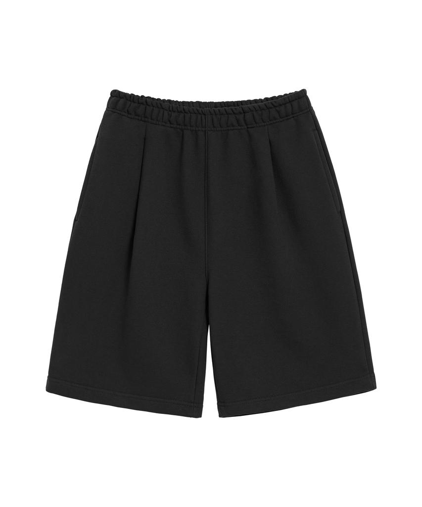 UNIONSTUDIO Single-Pleat Wide Sweatshirt Half Pants ( 5 Colors )