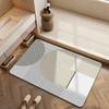 Fashion Simple Bathroom Mat Household Toilet Toilet Non-slip Absorbent Diatom Mud Carpet Quick Drying Mat