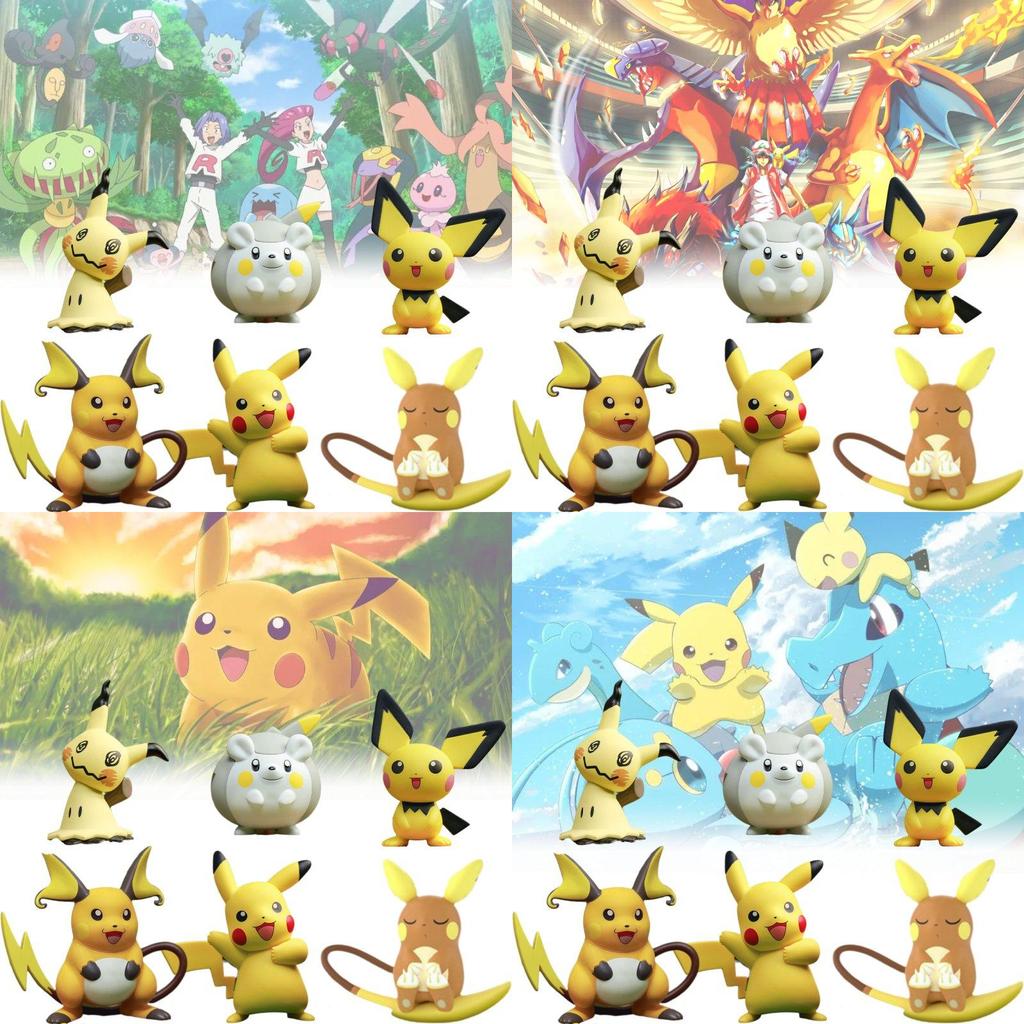 Cute Pokmon Pikachu Character Collectible Figurine Perfect For Desktop Display