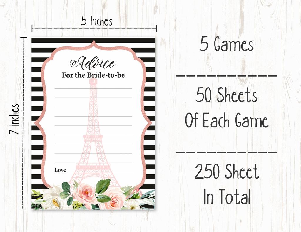 Inkdotpot Zestaw 5 gier na wieczór panieński o tematyce pasków (Atrakcje dla 50 Gości) Zestaw Zabaw na Wieczór Panieński