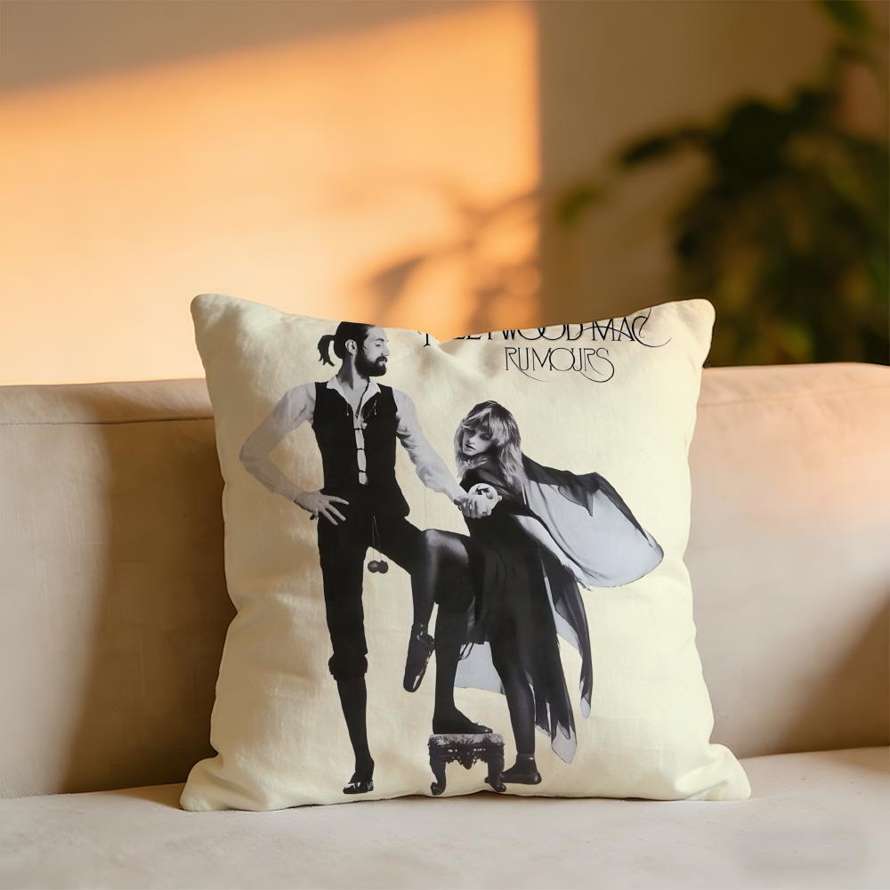 

Fleetwood Mac Cushion Cover Cozy Velvet Throw PillowSoft Warm Cushion For Sofa Bed 30x30 cm