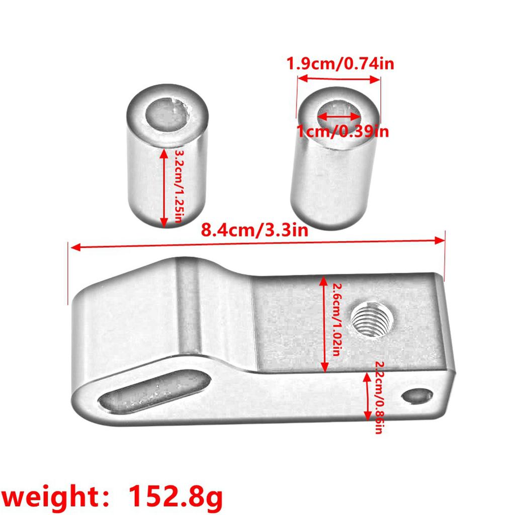 Long Lasting Quick Install Motorcycle Headlight Mount Block Upgrade Kit Sturdy Aluminum Construction Easy Installation