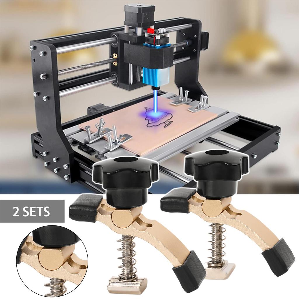 Engraving Machine Clamps Aluminum Alloy Clamp Engraving Machine Fastening Jigs For Drill Presses Table Saws Milling CNC Acrylic