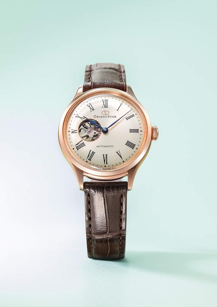 Orient Star RK-ND0003S Women's Automatic Watch, Classic Semi-Skeleton, Mechanical, Made in Japan, with 2-Year Manufacturer's Warranty, Open Heart,