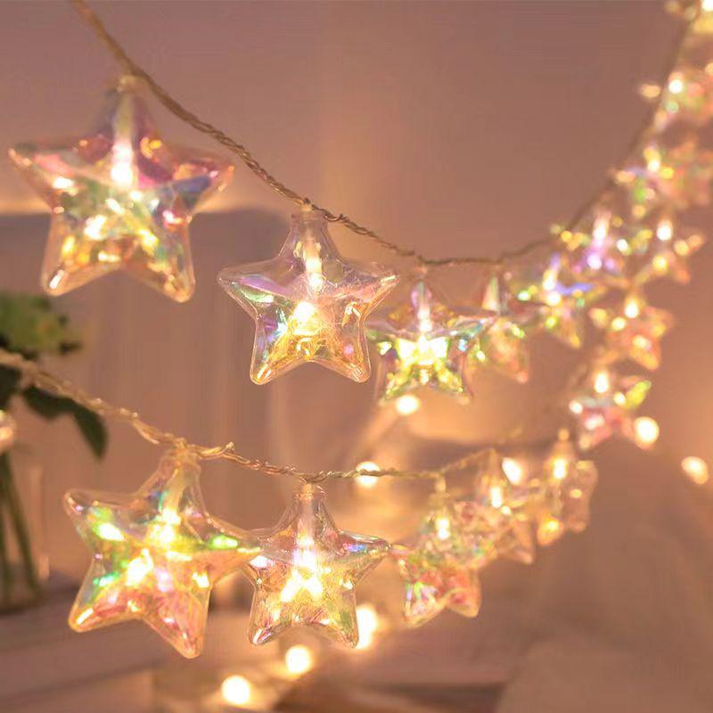 

LED Colorful Seashell & Starfish Festive Lights for Indoor/Outdoor Décor Battery 1.5m 10 lights