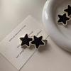 Star Hairpin - Cute Black Hair Accessory for Girls - Side Hairpin - Sweet and Cool Hair Clip - Headwear Cool Star Hairpin