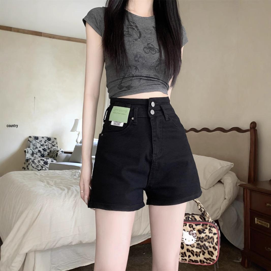 

Women s High-Waisted Slimming Denim Shorts - Summer Fashion 4XL (165-175 jin)