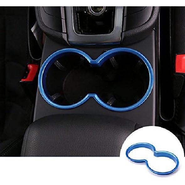 Blue Inner Center Console Water Cup Holder Trim Cover for Porsche Macan 2014-2018
