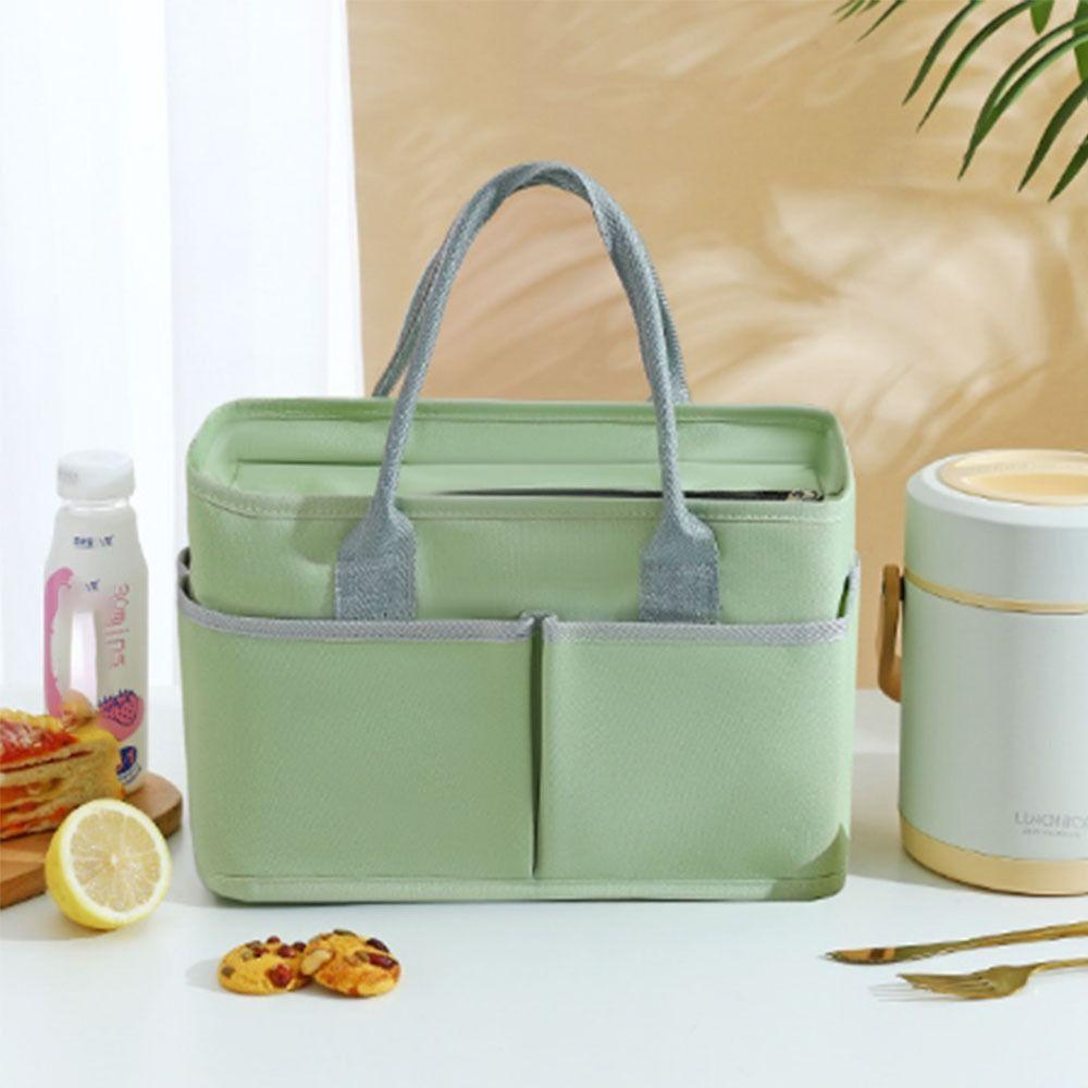 Multi-Pocket Thermal Bag Large Capacity Picnic Bag Portable Insulated  Lunch Bag  Outdoor Use