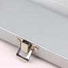 1Pcs Home Office Supplies Durable Silvery Gray Metal Rectangular Box With Lid-Ideal For Bills Cosmetics Storage