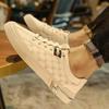Men's shoes casual board shoes fashion trend versatile soft sole soft surface white shoes one pedal casual trendy men's shoes