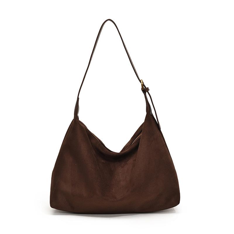 IELGY Autumn Winter Retro Large Capacity Work Commuter Underarm Dumpling Bag