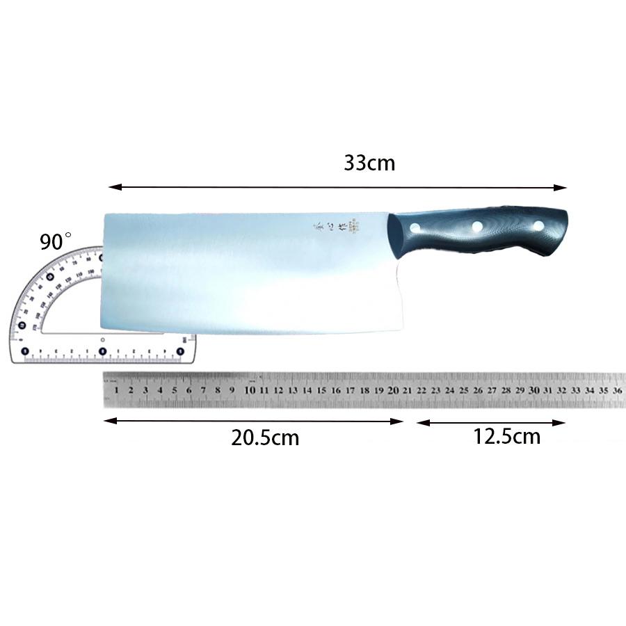 8 Inch Slicing Knife Powder High-speed Steel Blade G10 Handle Sharp Slicing Vegetables Cleaver Meat Kitchen Knife 1mm Thickness