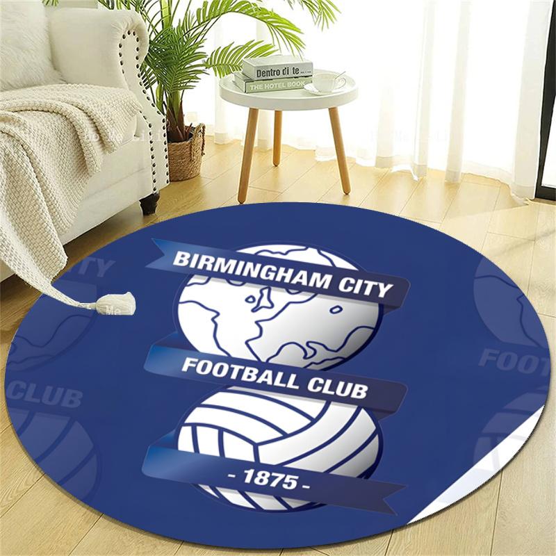 Personalized birmingham city f.c. Round Chair Office Rug - Perfect for Mat, Office Chair & More - Ideal Gift for Birthdays and Holidays