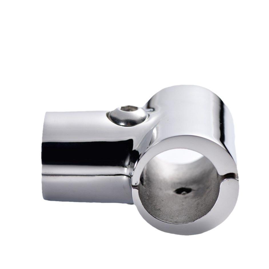 316 Stainless Steel 90° Open Body Pipe Clamp Tee, Marine Yacht Hardware, Mirror Polished
